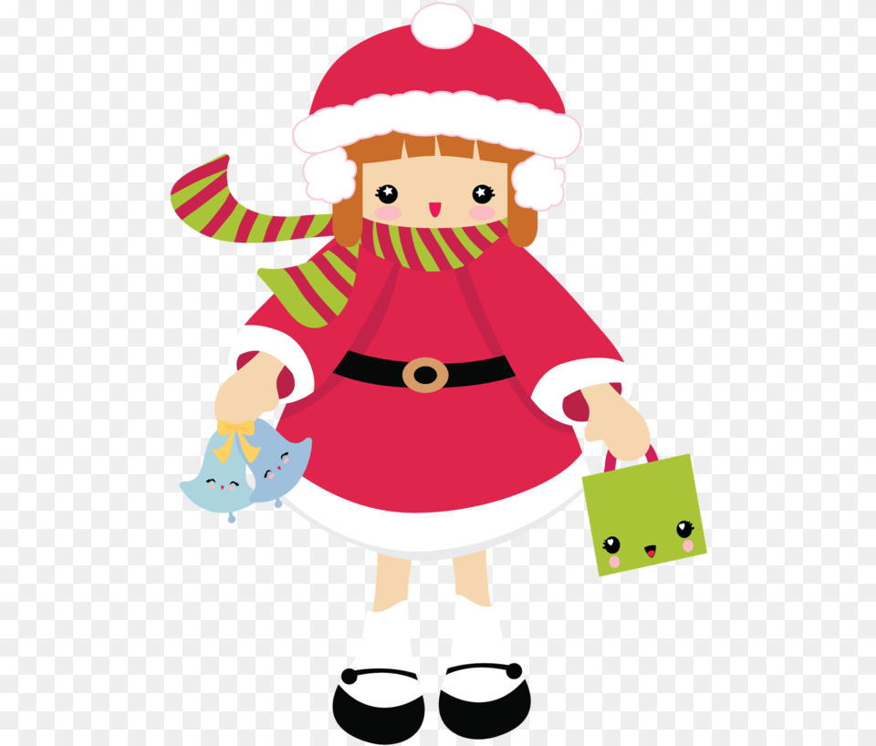 Santa Claus Christmas Tree Day Cartoon For Santa Claus, Elf, Baby, Person, Bag Png