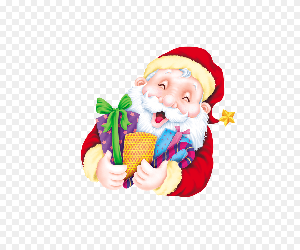 Santa Claus Christmas Tree Gift Clip Art, Food, Cream, Dessert, Ice Cream Png