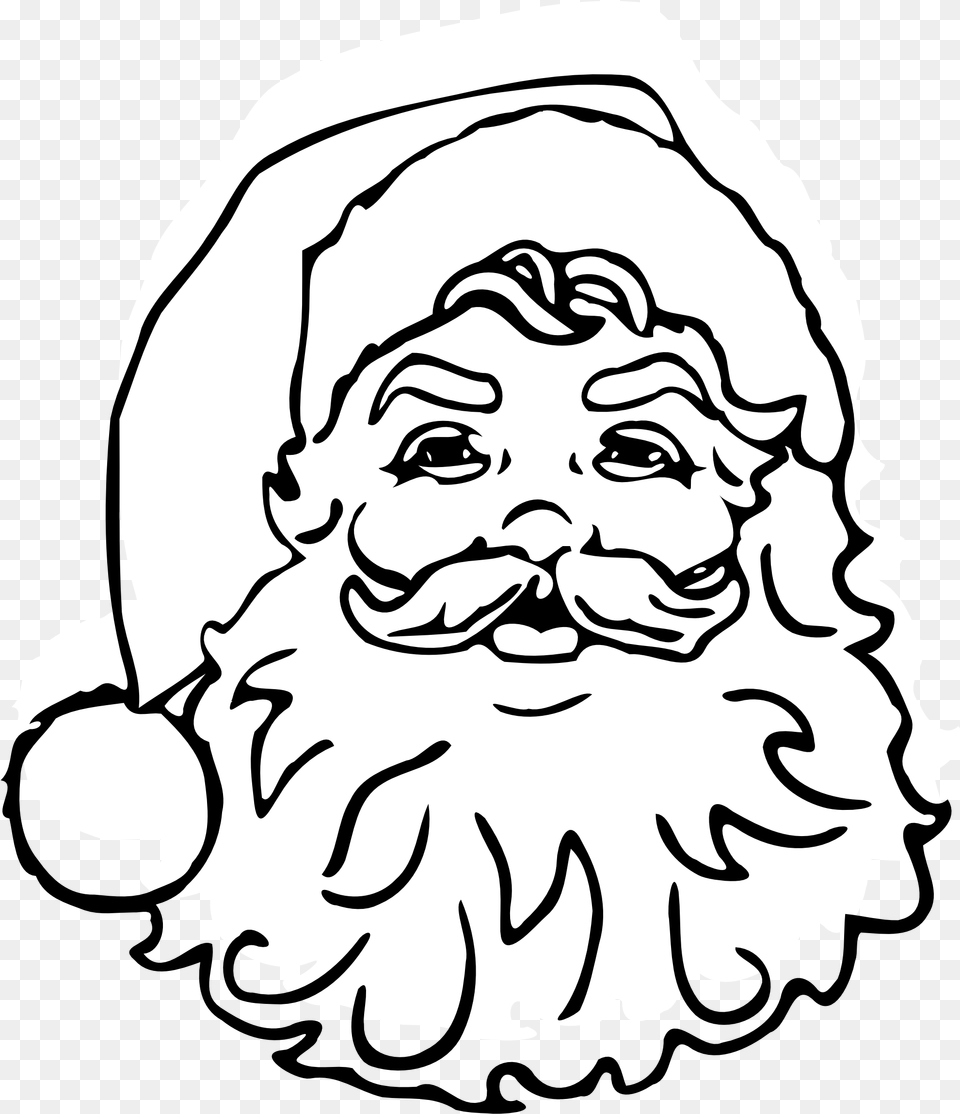 Santa Claus Clip Art Black Christmas Printable Santa Claus, Baby, Clothing, Hat, Person Free Transparent Png