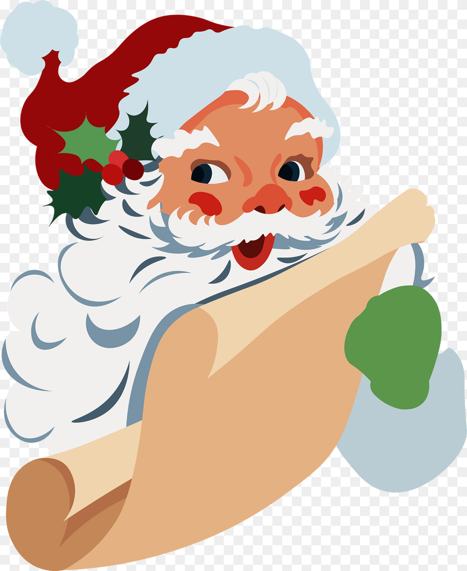 Santa Claus Clipart, Baby, Person, Face, Head Free Png Download