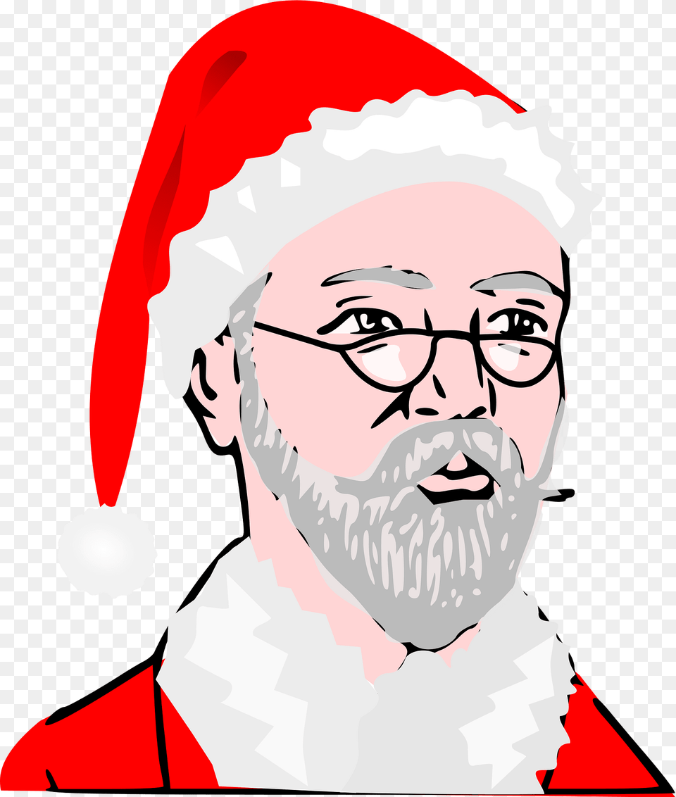 Santa Claus Clipart, Portrait, Photography, Person, Head Free Png