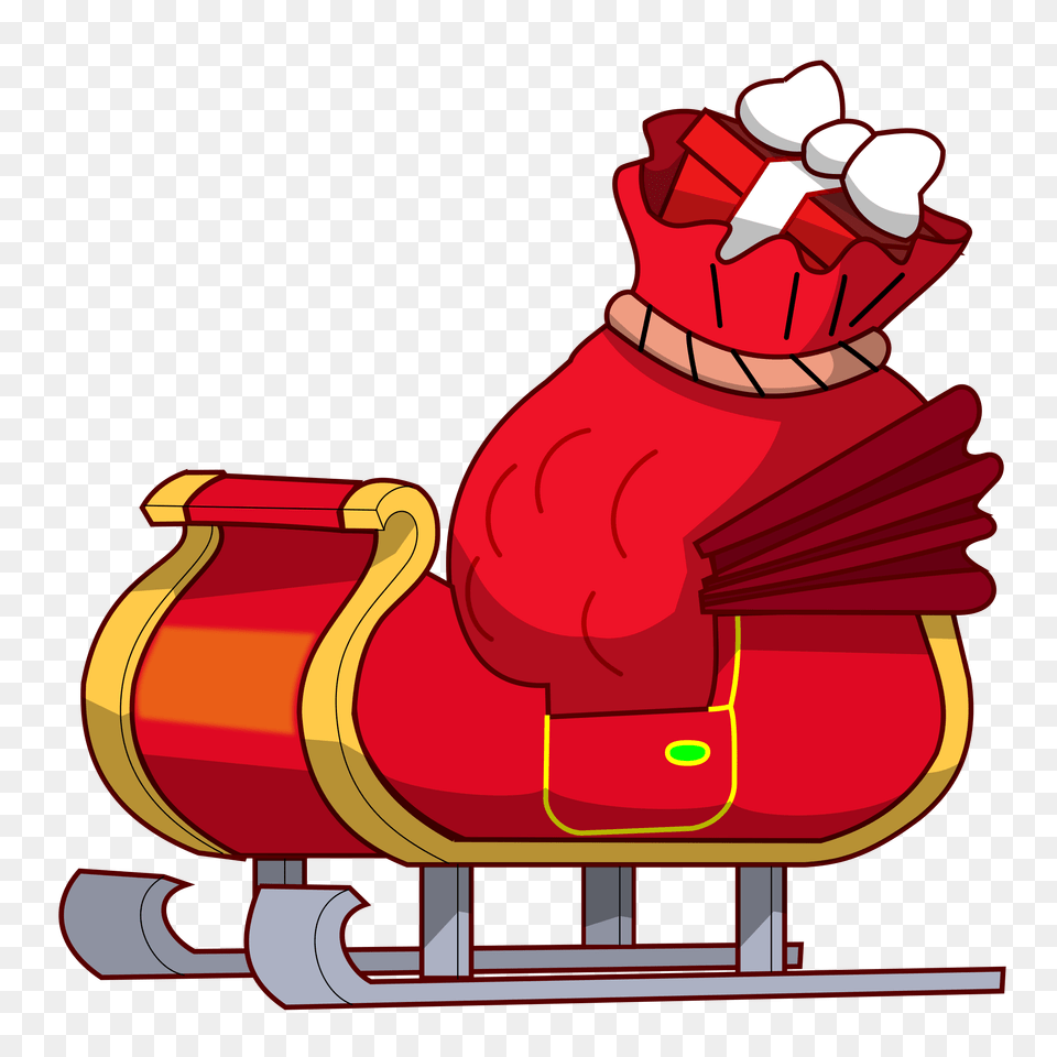 Santa Claus Clipart Sleigh, Dynamite, Weapon, Sled, Body Part Free Transparent Png