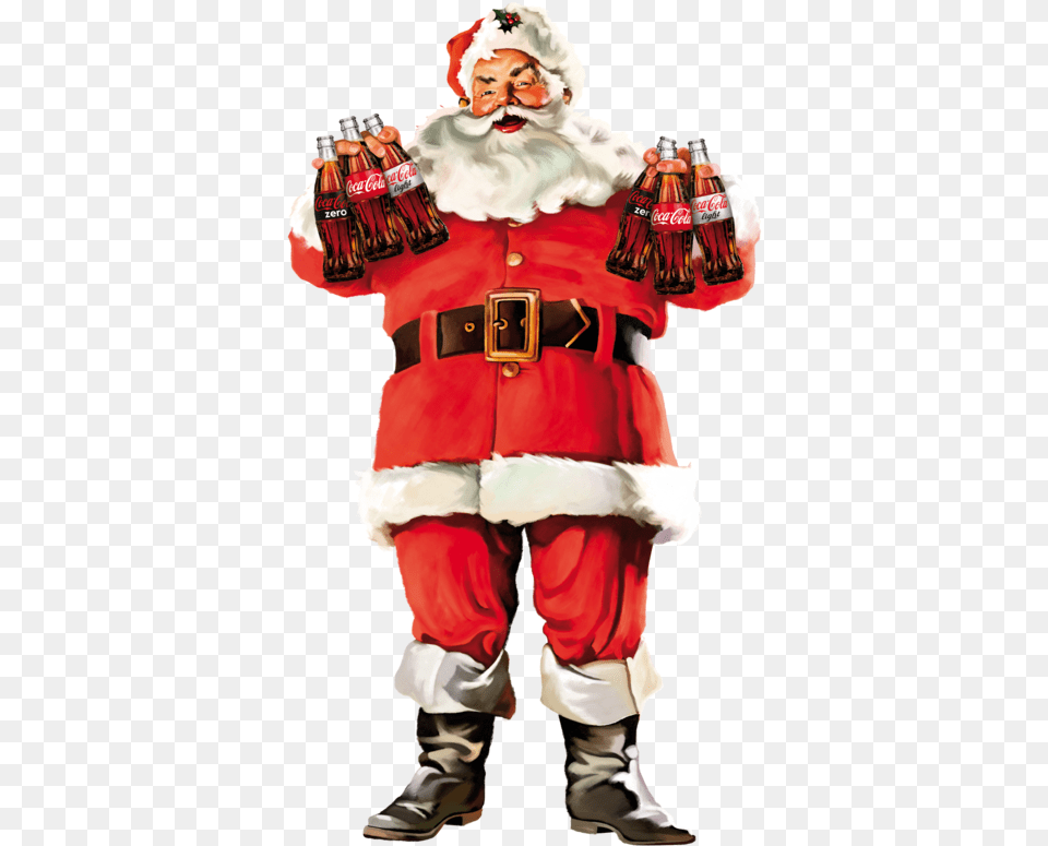 Santa Claus Coca Cola, Clothing, Costume, Person Png