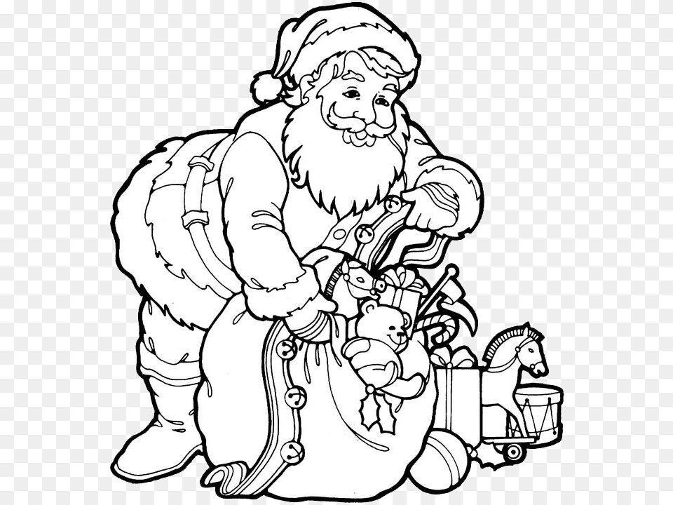 Santa Claus Coloring Pages 3 Purple Kitty Downloads Santa Picture To Colour, Art, Person, Baby, Drawing Free Transparent Png