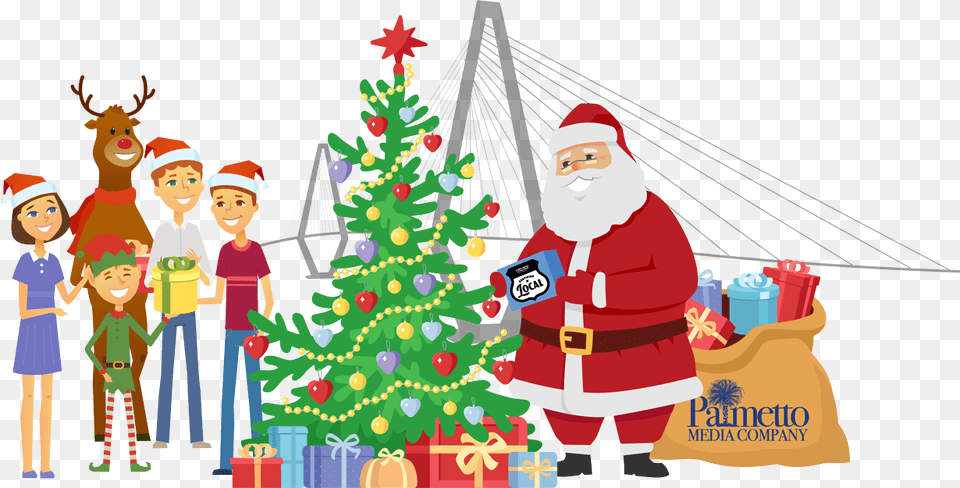 Santa Claus Con Animados, Baby, Person, Plant, Tree Free Png