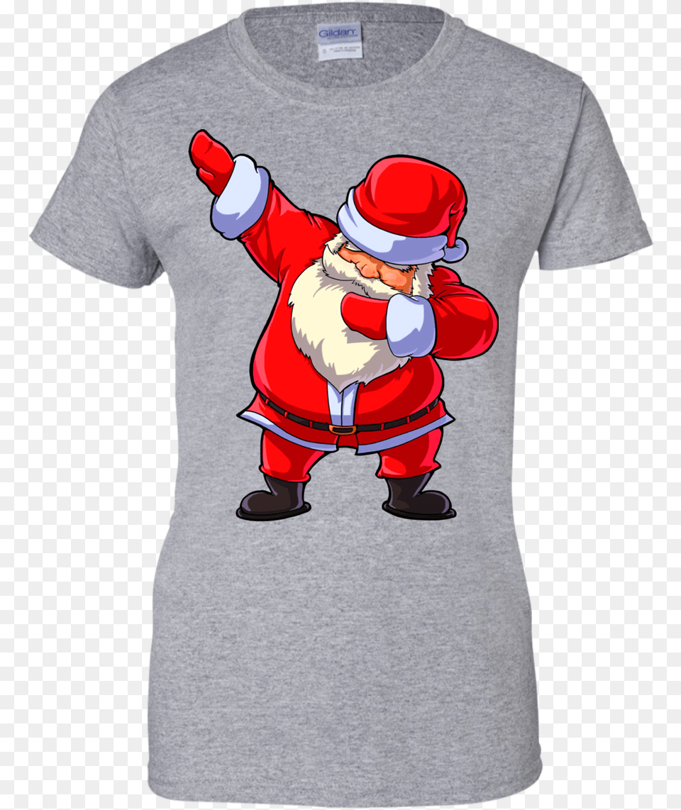 Santa Claus Dabbing Christmas Shirt, Clothing, T-shirt, Baby, Person Free Png