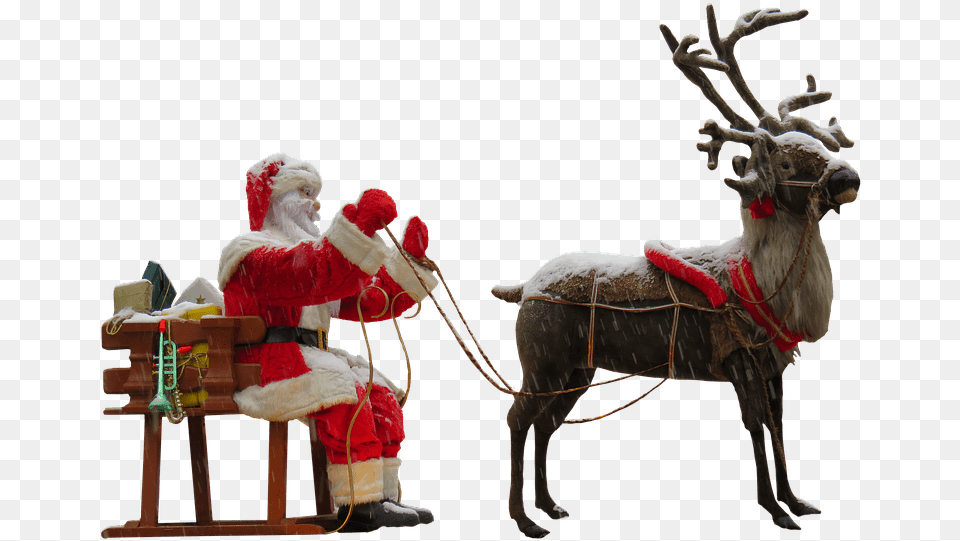 Santa Claus Deer Clip Arts Santa Claus Deer, Adult, Female, Person, Woman Png