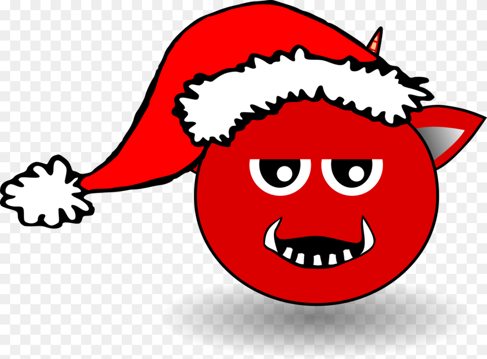 Santa Claus Devil Christmas Day Cartoon Demon, Face, Head, Person, Baby Png