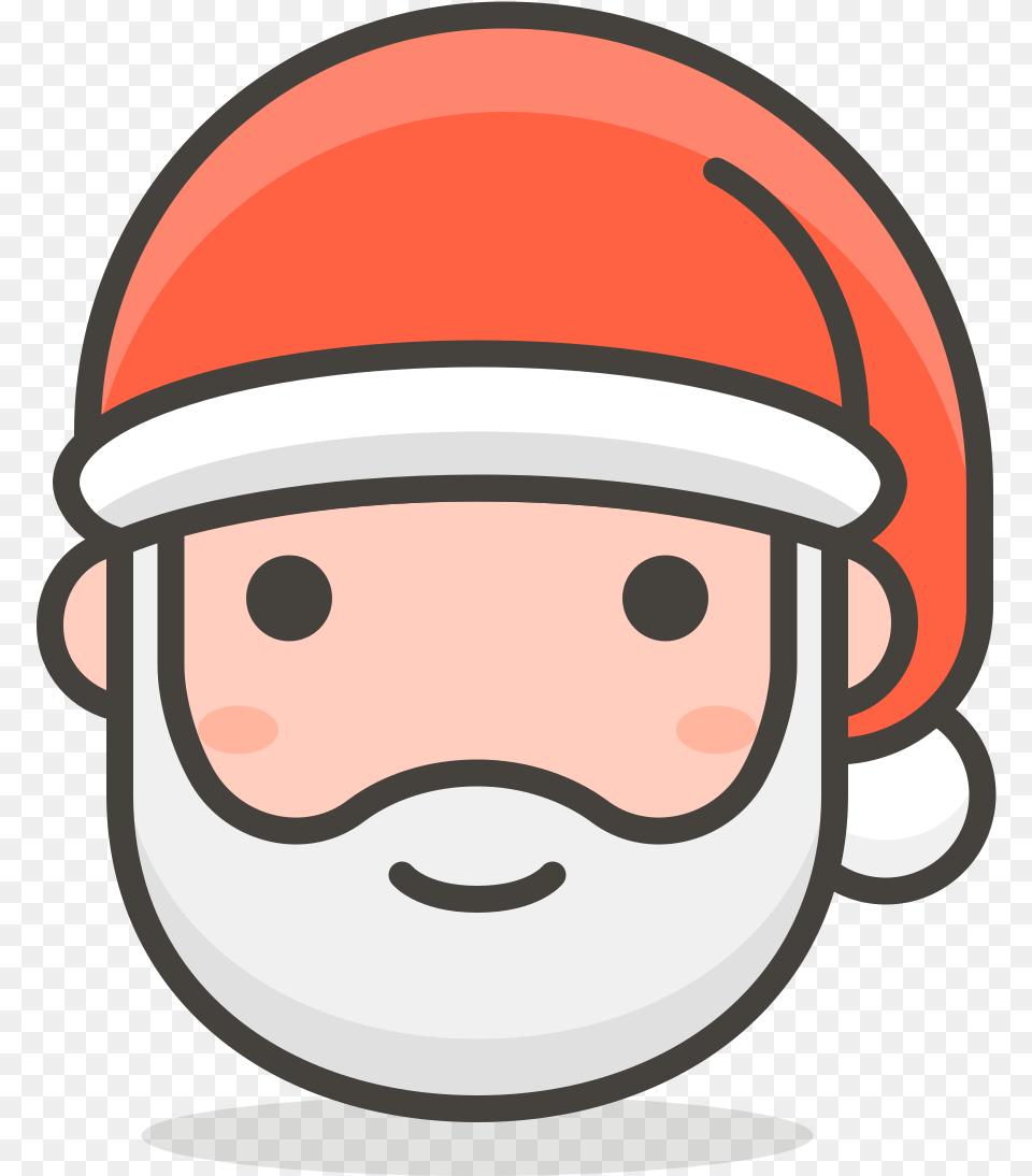 Santa Claus Emoji, Clothing, Hardhat, Helmet, Crash Helmet Free Png Download