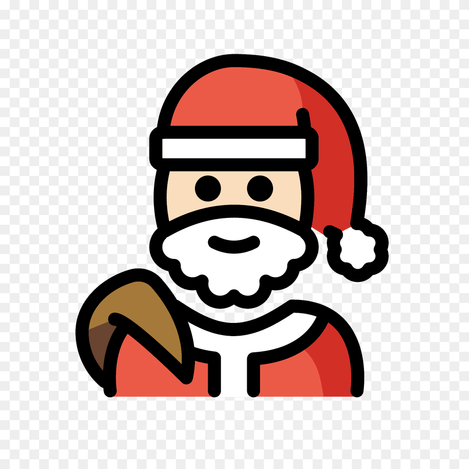 Santa Claus Emoji Clipart, Baby, Person, American Football, Face Png Image