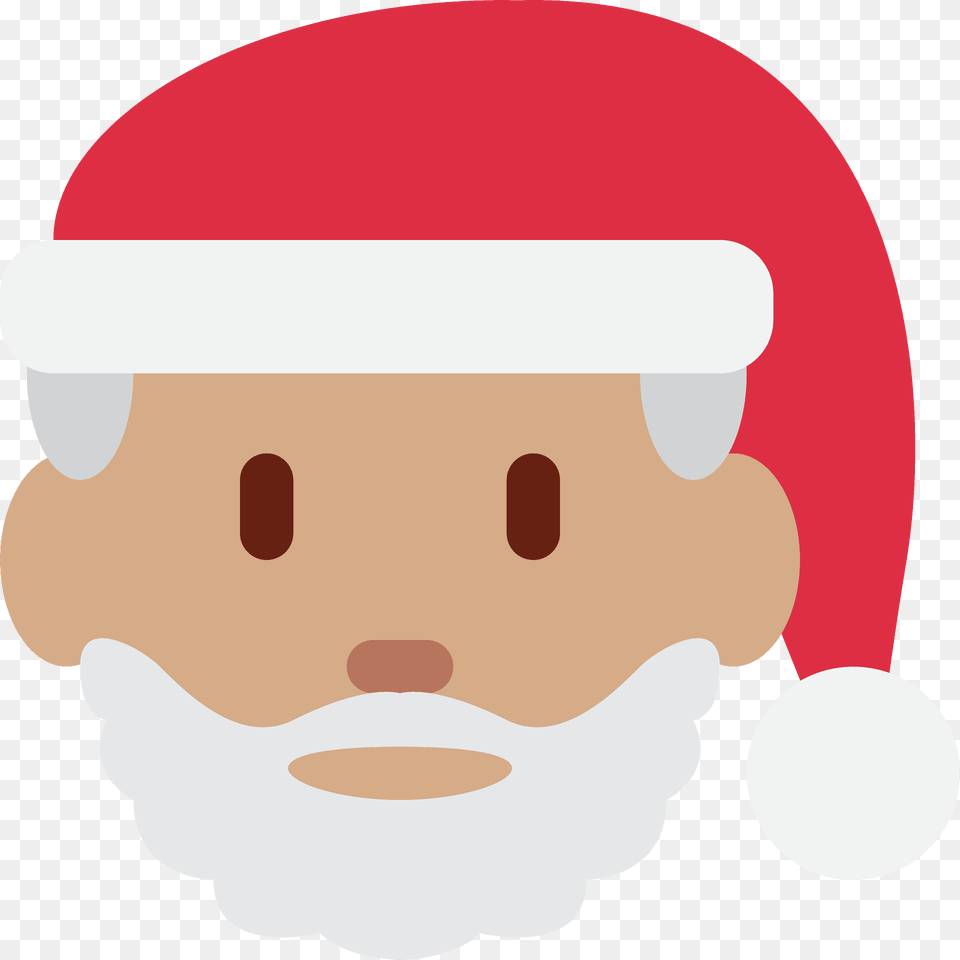Santa Claus Emoji Clipart, Cream, Dessert, Food, Ice Cream Png