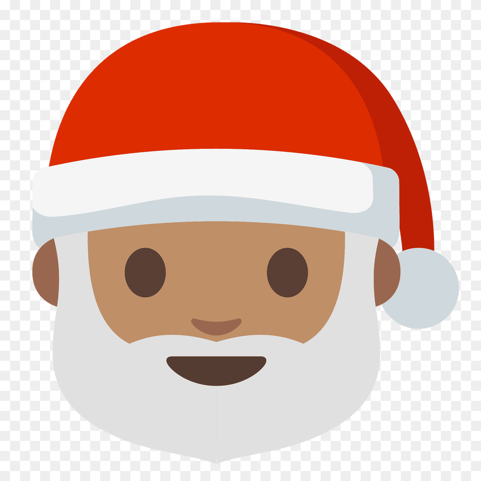Santa Claus Emoji Clipart, Helmet, Clothing, Hardhat, Crash Helmet Png Image