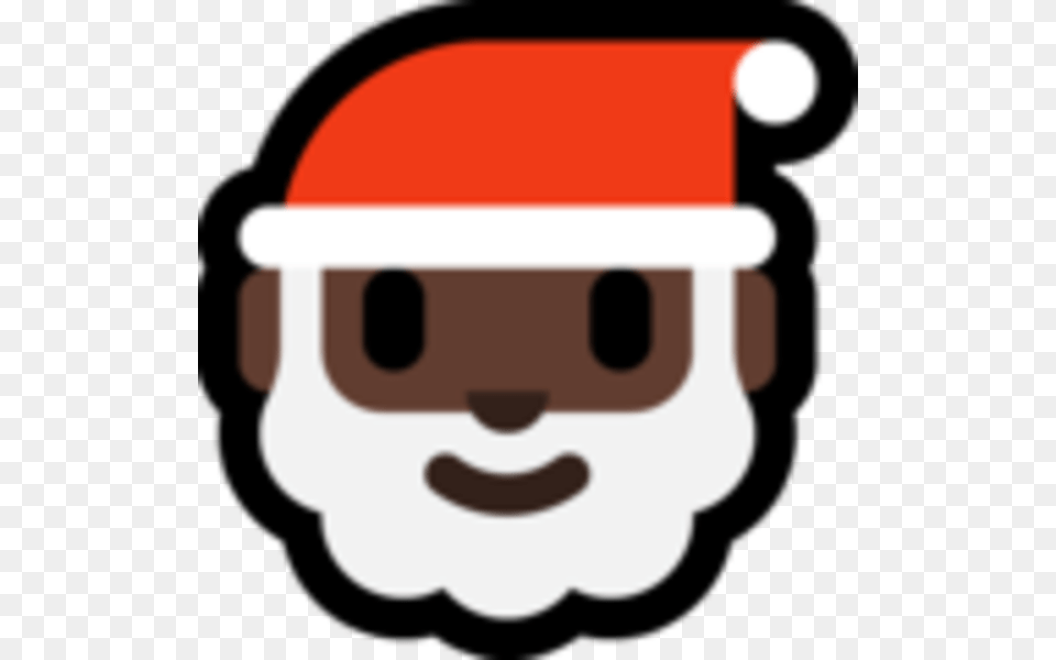Santa Claus Face Facial Expression Smile Head Clip Black Santa Emoji, Helmet, Clothing, Hardhat Png