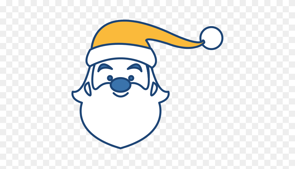 Santa Claus Funny Face Cartoon, Person, People, Baby, Head Png Image