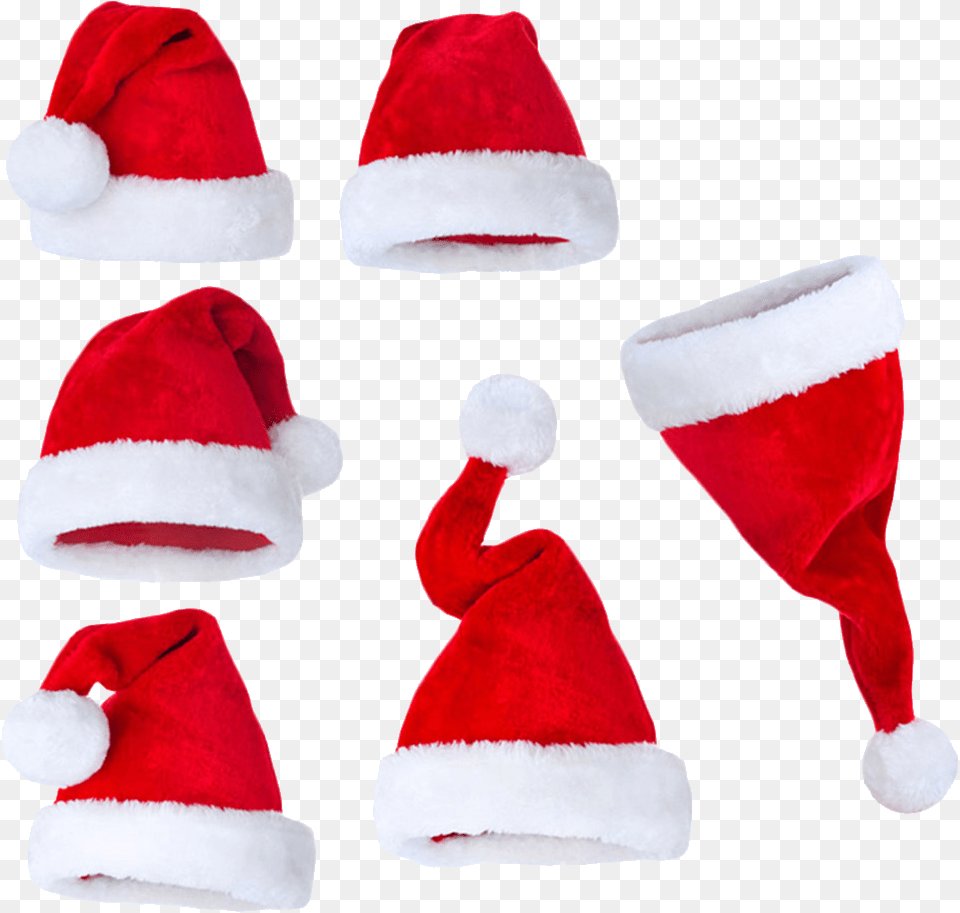 Santa Claus Hat Santa Caps, Clothing, Plush, Toy Png Image
