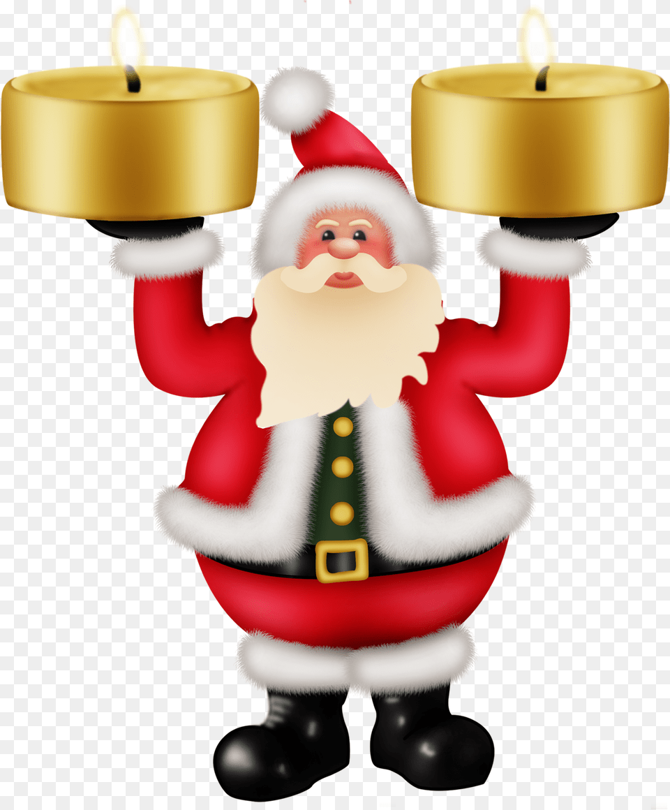 Santa Claus Image Christmas Santa Candle Transparent, Baby, Person, Face, Head Png