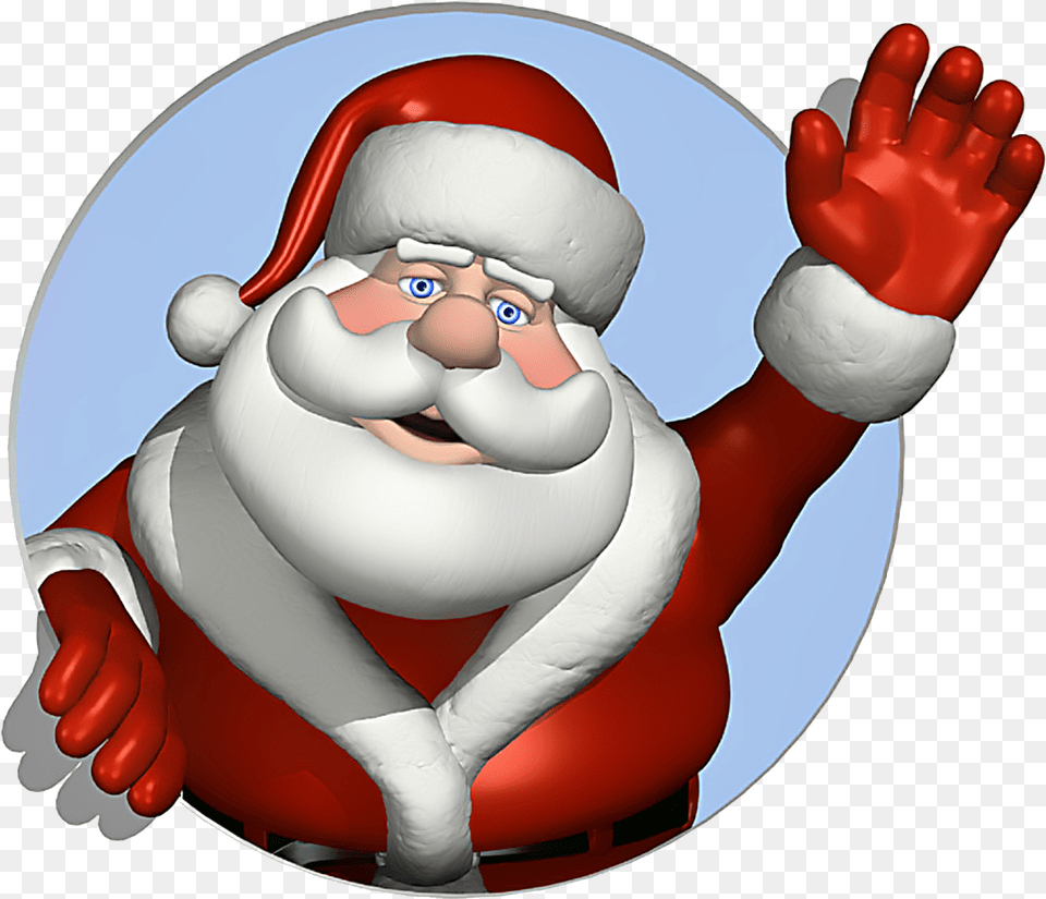 Santa Claus Image Santa Waving, Toy, Face, Head, Person Free Transparent Png