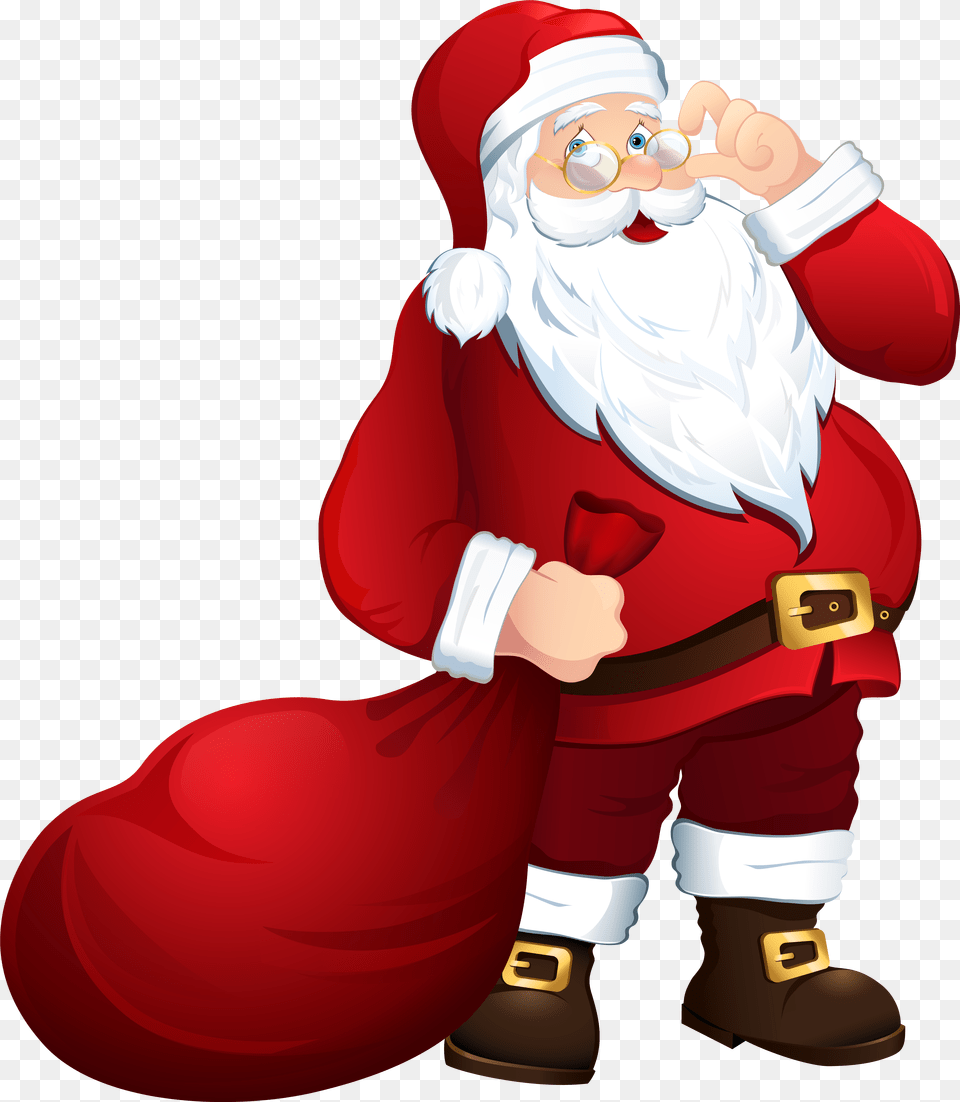 Santa Claus Image With Transparent Background Santa Claus, Elf, Baby, Person Free Png Download