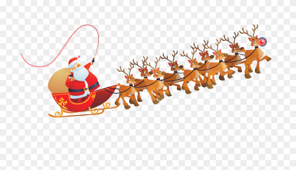 Santa Claus On Sleigh, Baby, Person, Face, Head Png Image