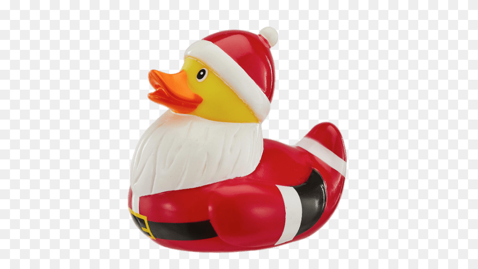 Santa Claus Rubber Duck, Figurine Png Image