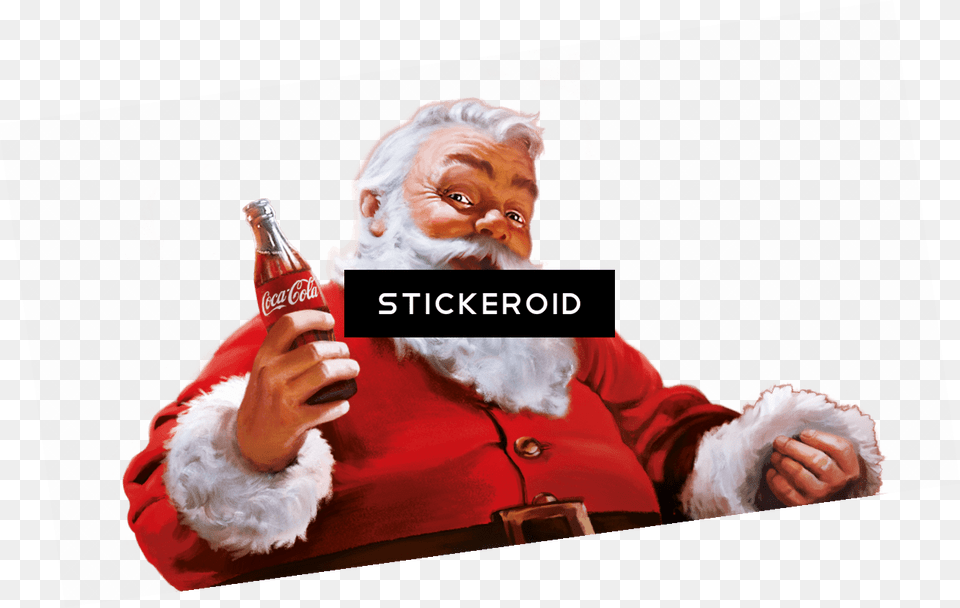 Santa Claus Santa Cocacola, Person, Body Part, Hand, Finger Free Transparent Png