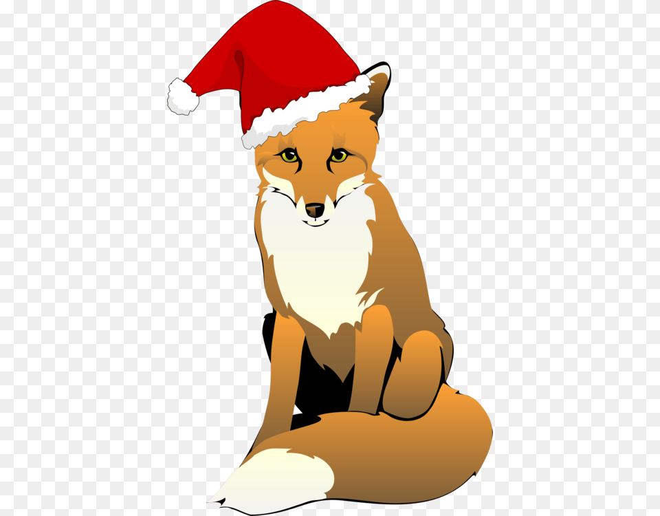 Santa Claus Santa Suit Christmas Day Hat Fox, Baby, Person, Animal, Red Fox Free Png Download