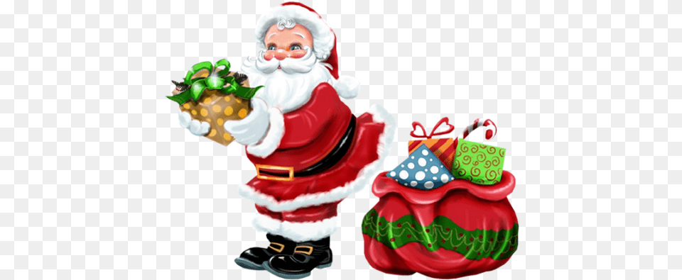Santa Claus Santa Christmas, Baby, Person, Cake, Cream Free Transparent Png