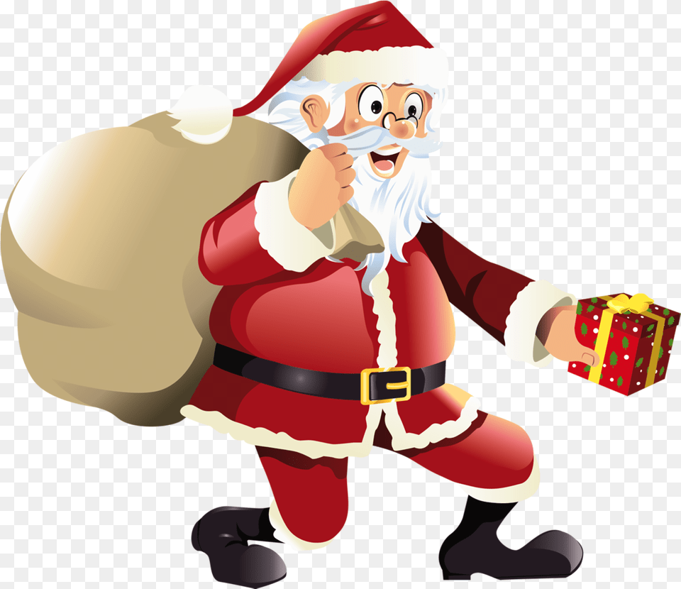 Santa Claus Santa With Transparent Background, Elf, Baby, Person Free Png Download