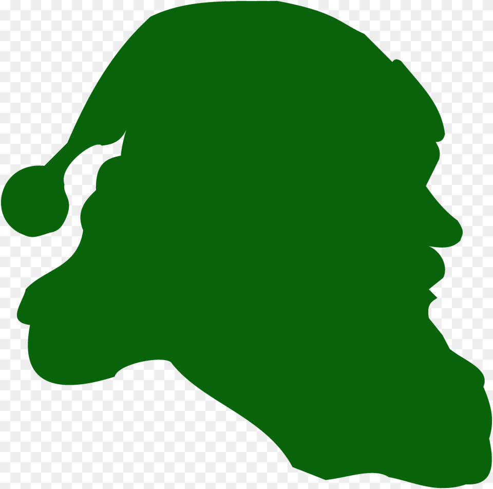 Santa Claus Silhouette, Green, Baby, Person Png