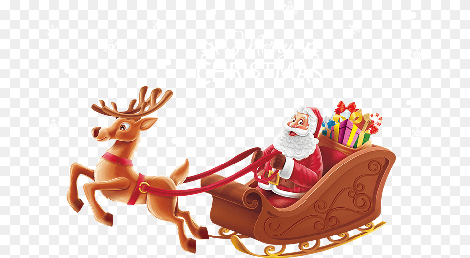 Santa Claus Sled, Baby, Person, Outdoors, Furniture Free Png