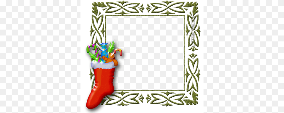 Santa Claus Socks Image Frame E Card Santa Christmas Frame, Christmas Decorations, Festival, Gift, Clothing Free Png