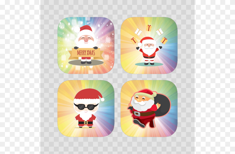 Santa Claus Sticker Packs For Christmas On The App Santa Claus, Baby, Person, Accessories, Glasses Free Png