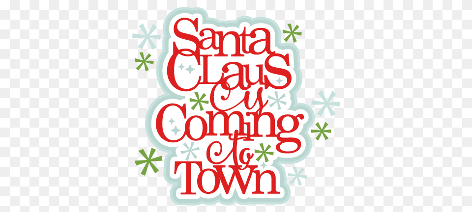 Santa Claus Title Scrapbook Clip Art Christmas Cut Outs For Cricut, Text, Dynamite, Weapon Png Image