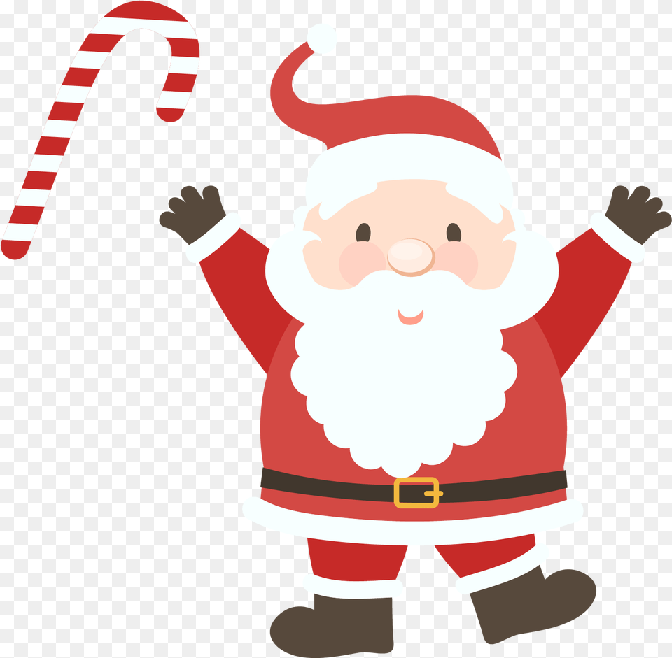 Santa Claus Transparent Images Christmas Santa Vector, Elf, Nature, Outdoors, Snow Free Png Download