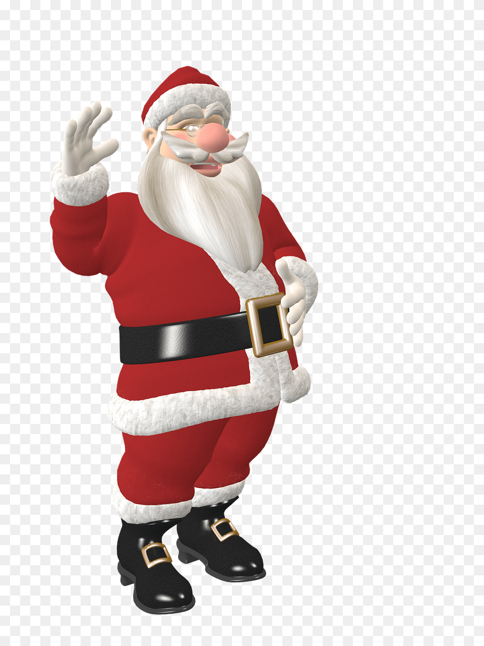 Santa Claus Waving, Baby, Person, Elf, Face Png