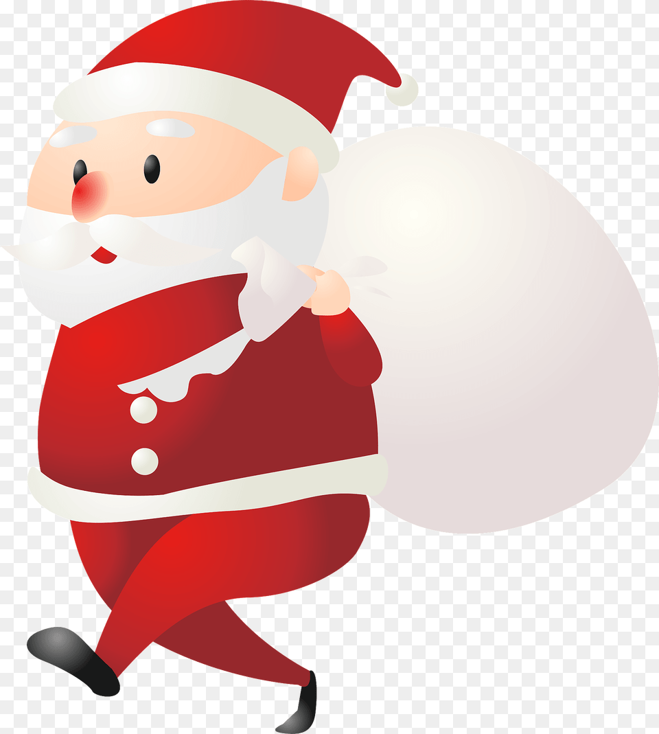 Santa Claus With A Bag Of Gifts Clipart, Elf, People, Person, Balloon Free Png Download