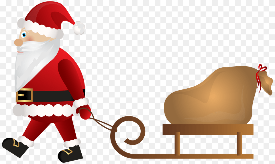 Santa Claus With Sleigh Clip, Nutcracker, Elf, Baby, Person Free Png