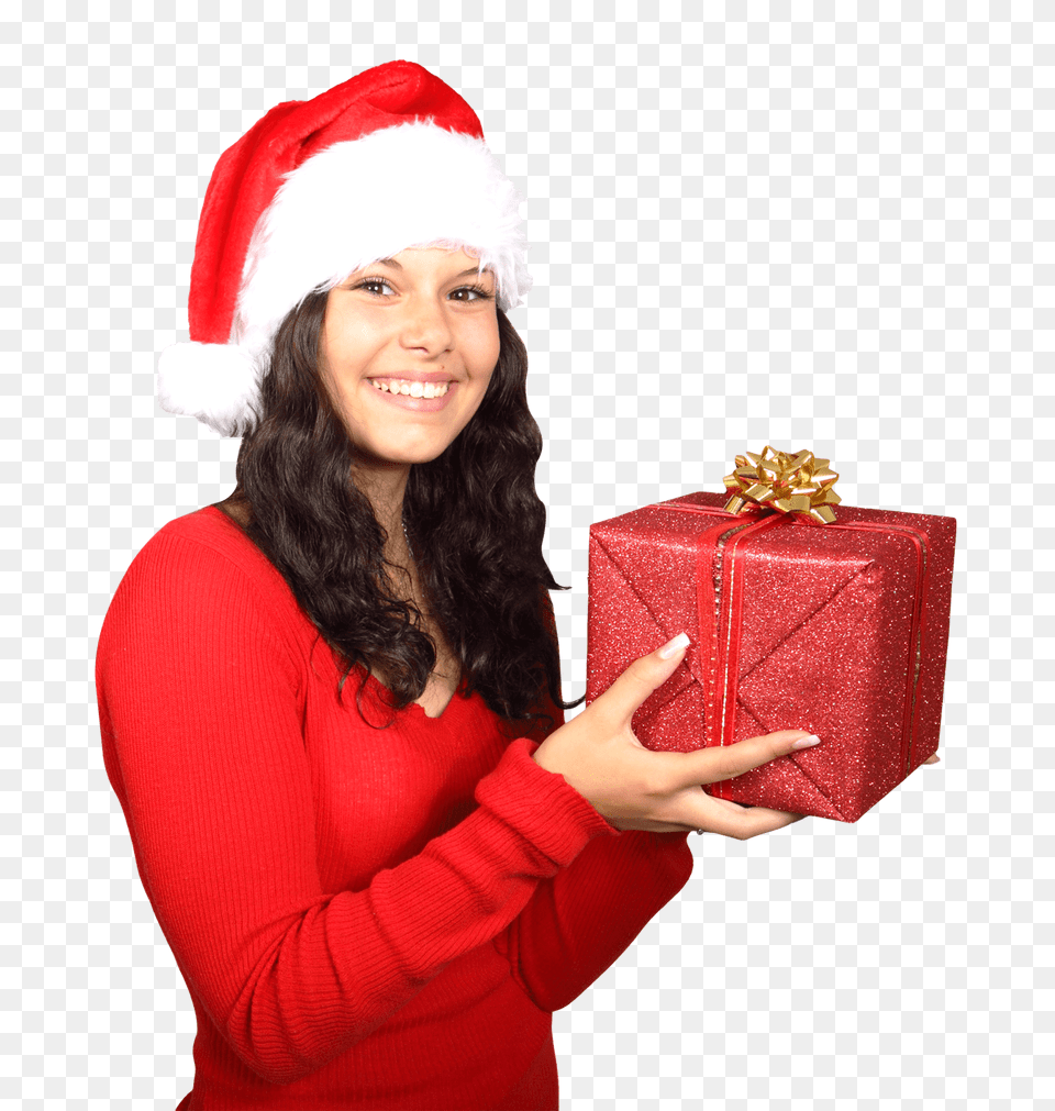 Santa Claus Woman Gift, Adult, Person, Female, Face Png Image