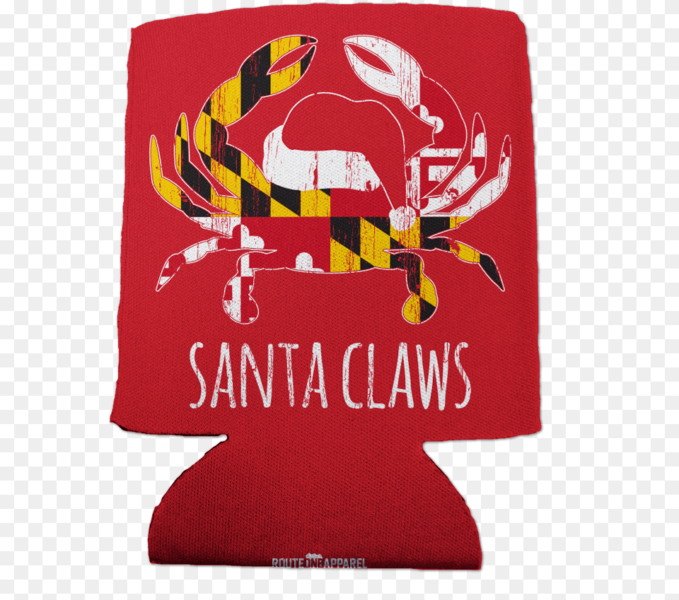 Santa Claws Maryland Flag Can Cooler Koozie, Cushion, Home Decor Png Image