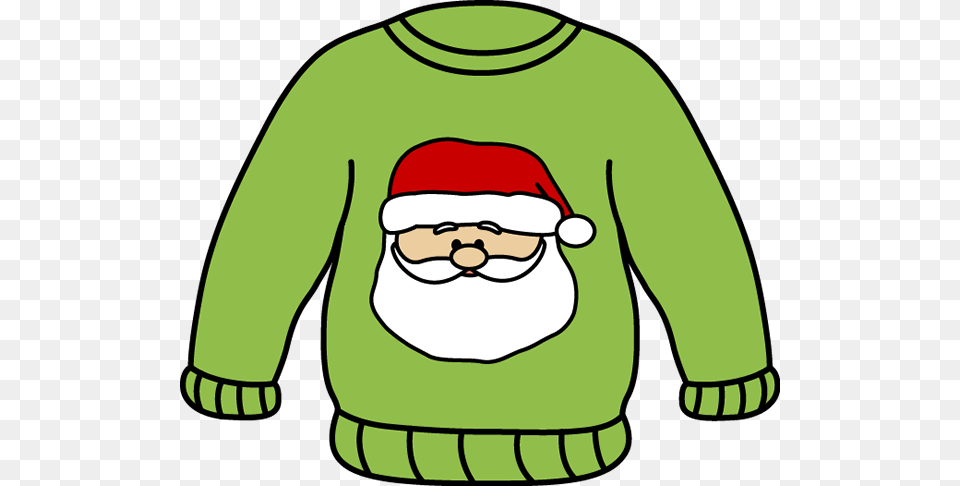 Santa Clipart Jacket, Sweatshirt, Sweater, Sleeve, Long Sleeve Png