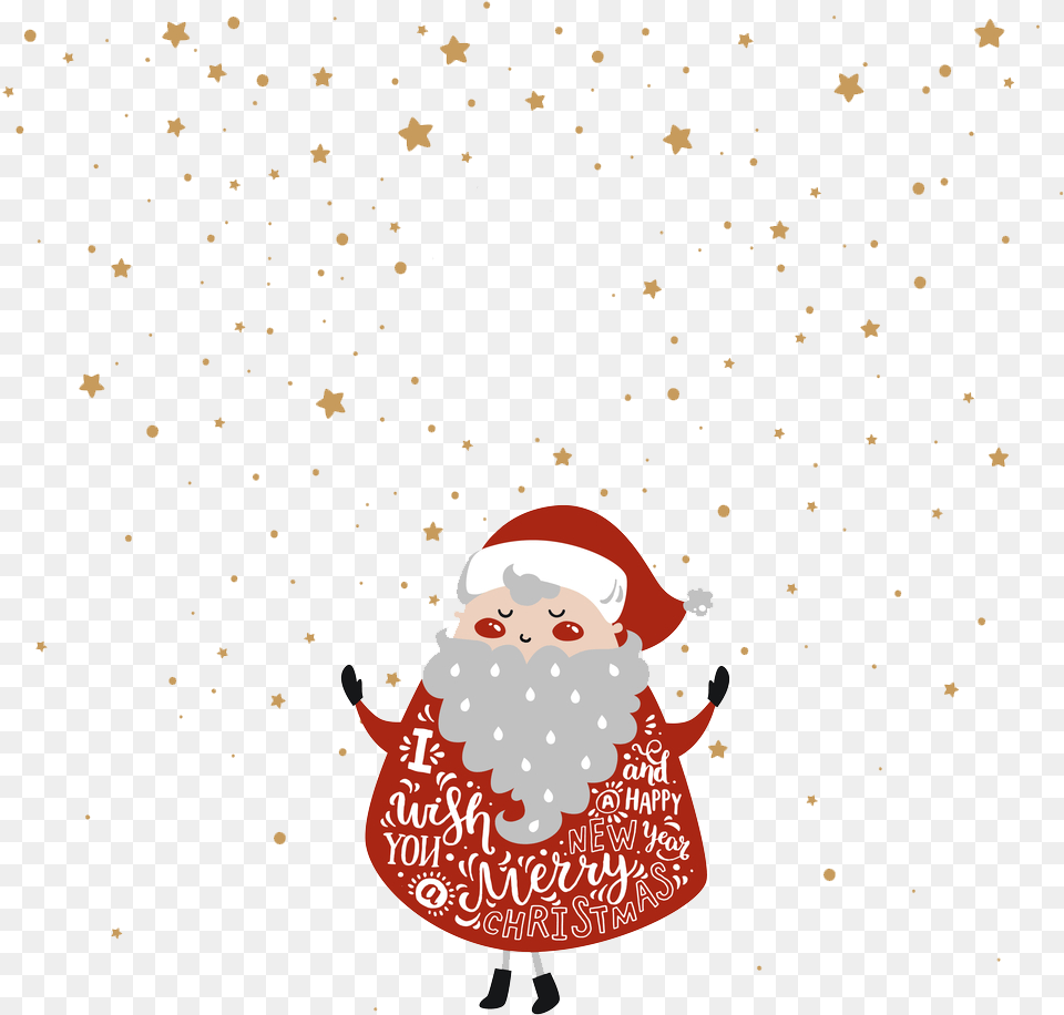 Santa Clipart Snowman Hand Drawn Santa Christmas Card, Baby, Person, Nature, Outdoors Png