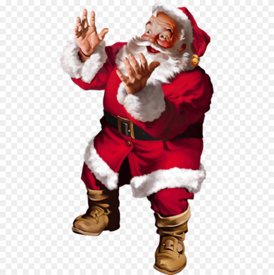 Santa Coca Cola, Baby, Person, Body Part, Finger Free Png