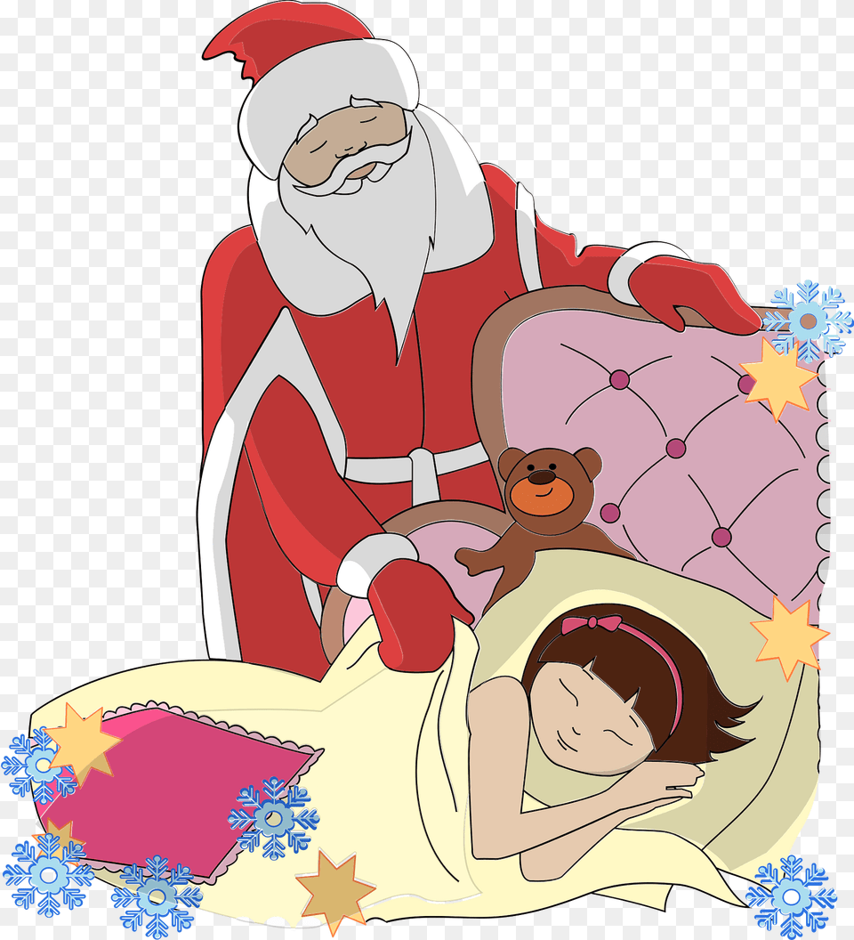 Santa Comes Tonight Clipart, Face, Head, Person, Baby Free Png