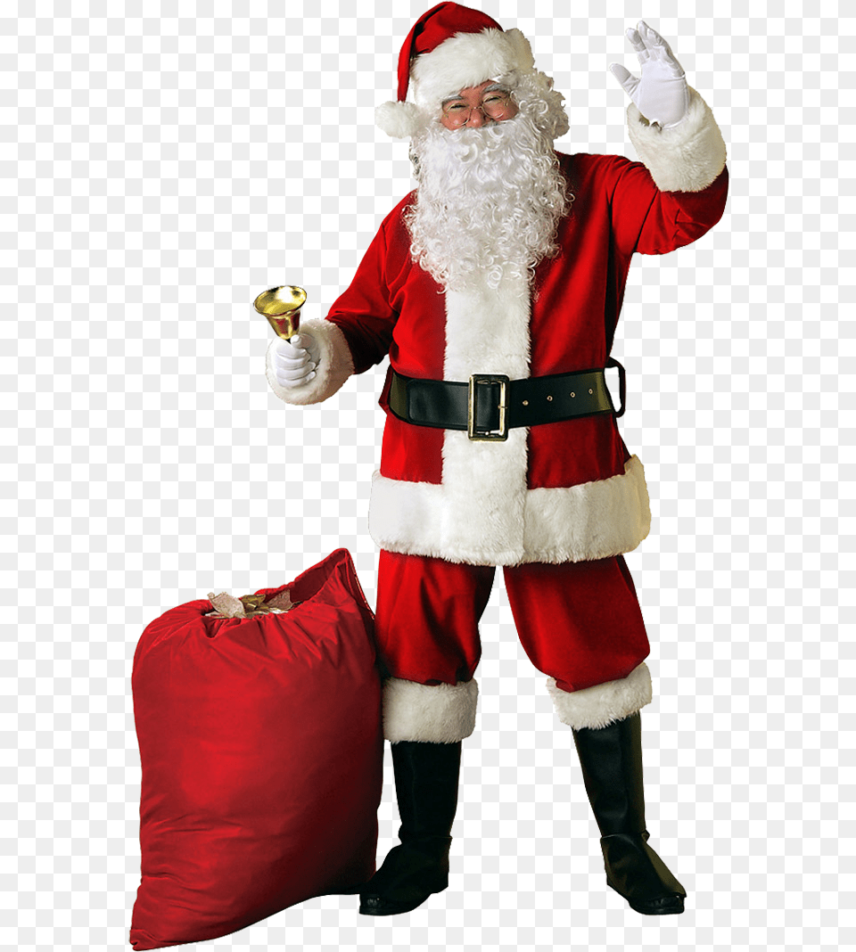 Santa Costume, Person, Festival, Shoe, Glove Free Png Download