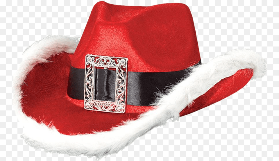 Santa Cowboy Hat Christmas Cowboy Hat, Clothing, Cowboy Hat Png