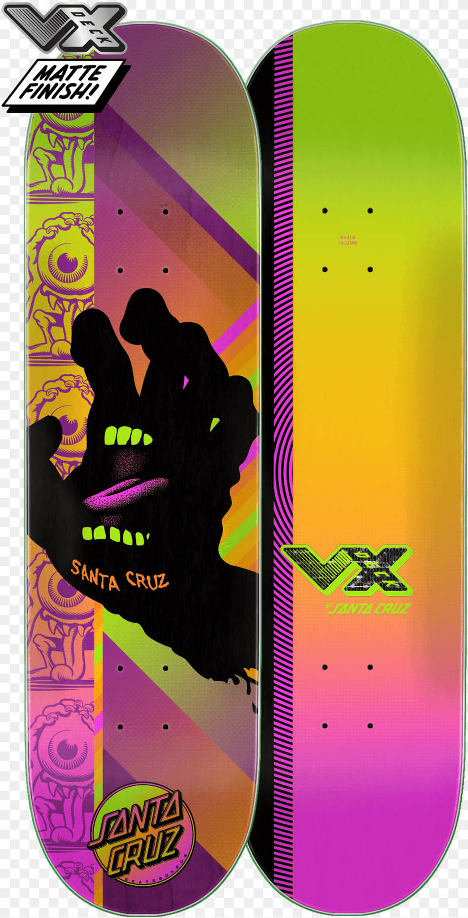 Santa Cruz Afterglow Hand Vx Deck Santa Cruz Afterglow Hand 80 Vx Skateboard Deck, Baby, Person Png Image