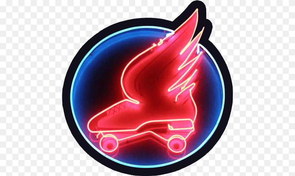 Santa Cruz Roller Palladium Neon Sign Roller Skate, Light Free Png Download
