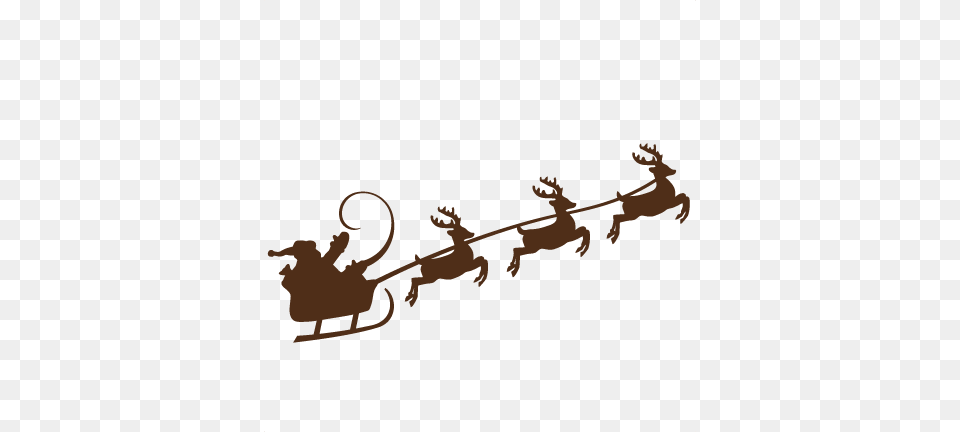 Santa Image Santa And Reindeer Svg, Outdoors, Nature, Baby, Person Free Png Download