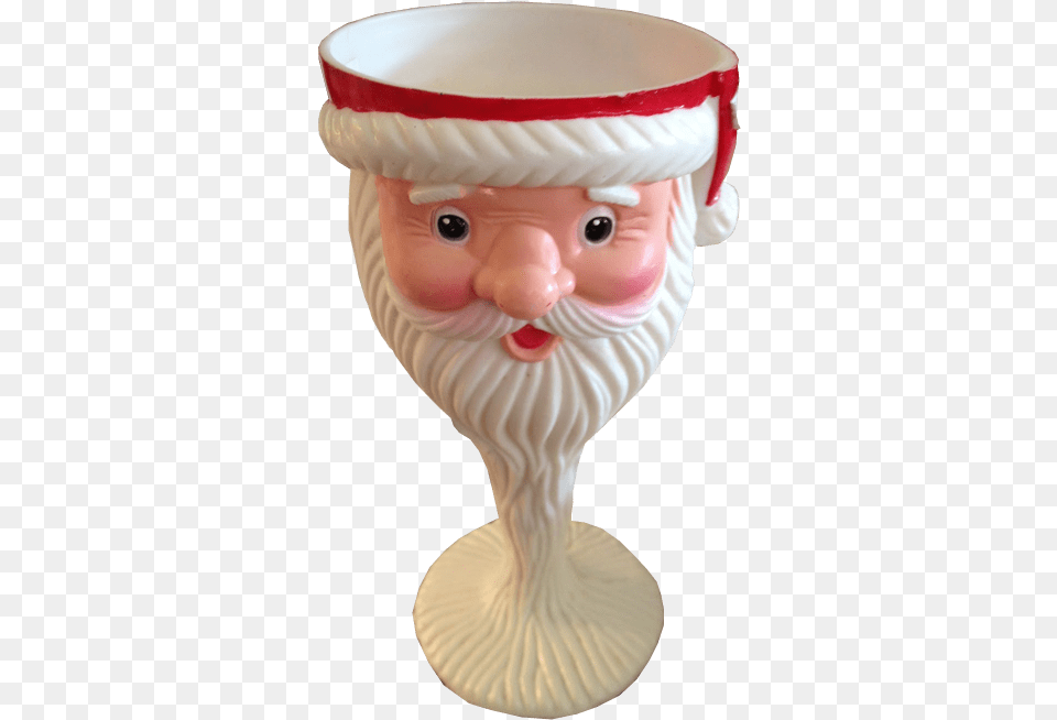 Santa Egg Cup Transparent Background Images Christmas Cup, Glass, Goblet, Baby, Person Png Image