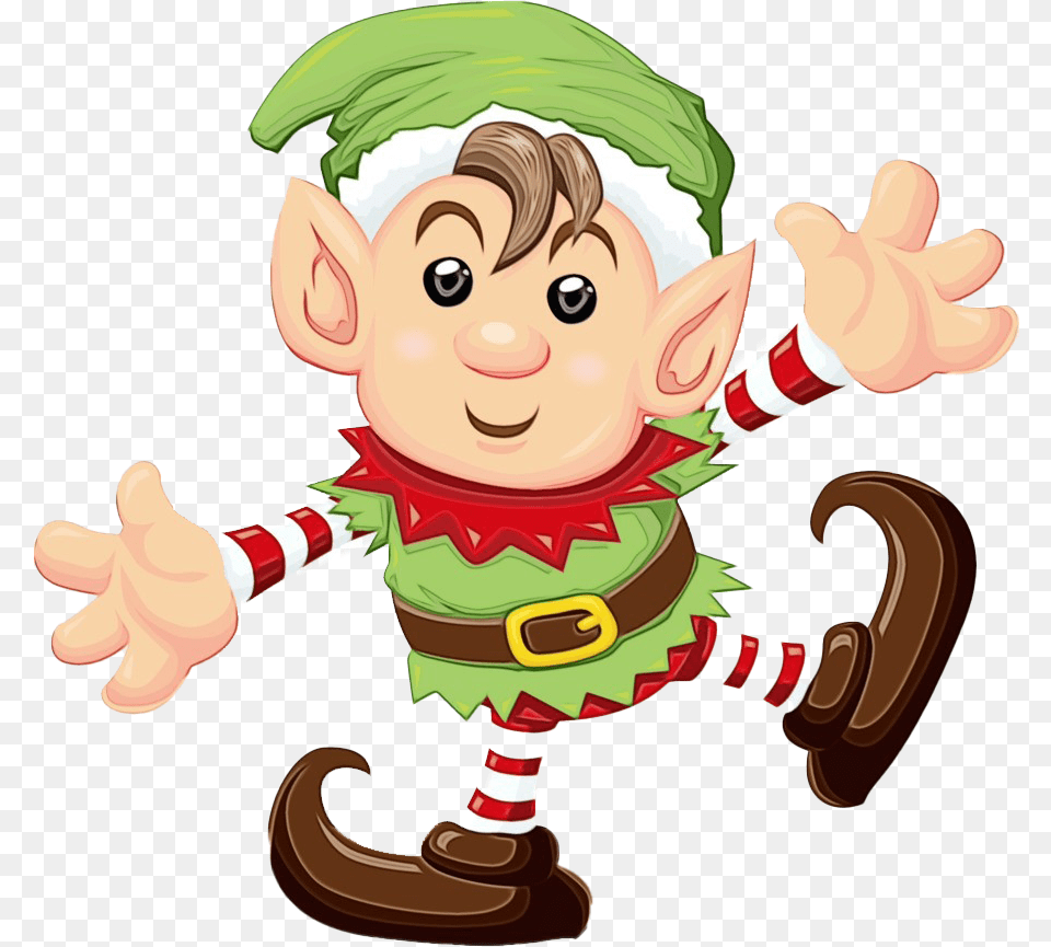 Santa Elves Elf Clipart, Baby, Person, Face, Head Png Image